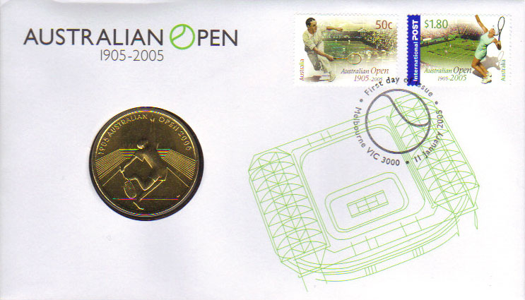 2005 Australia $5 PNC (Australian Open) K000064